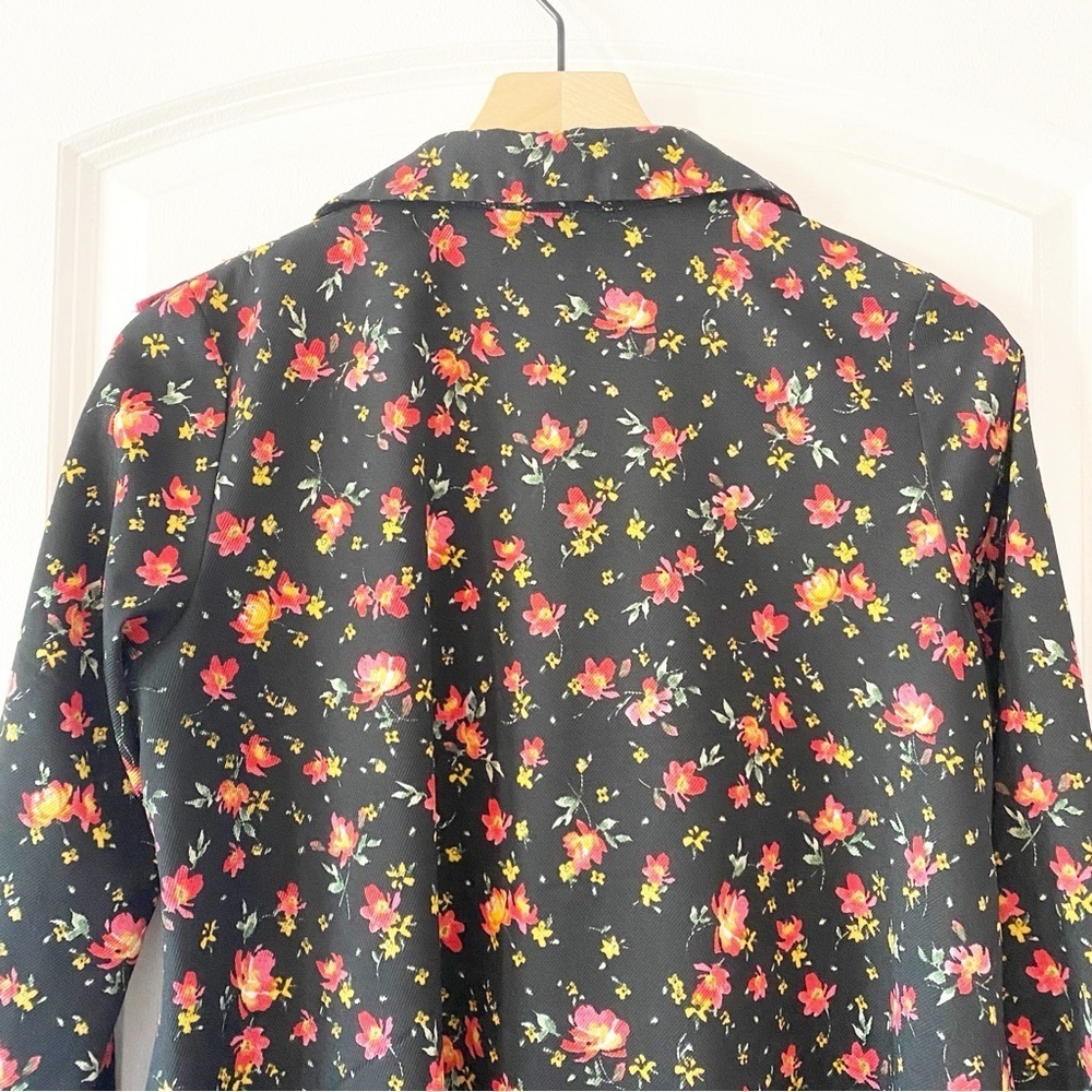 ASOS Floral Ruffle Button Front Shirt Dress Cottagecore - Picture 8 of 10